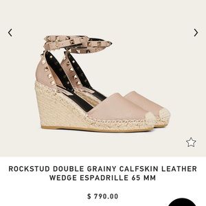 Valentino Garavani Rockstud Double wedge size 40